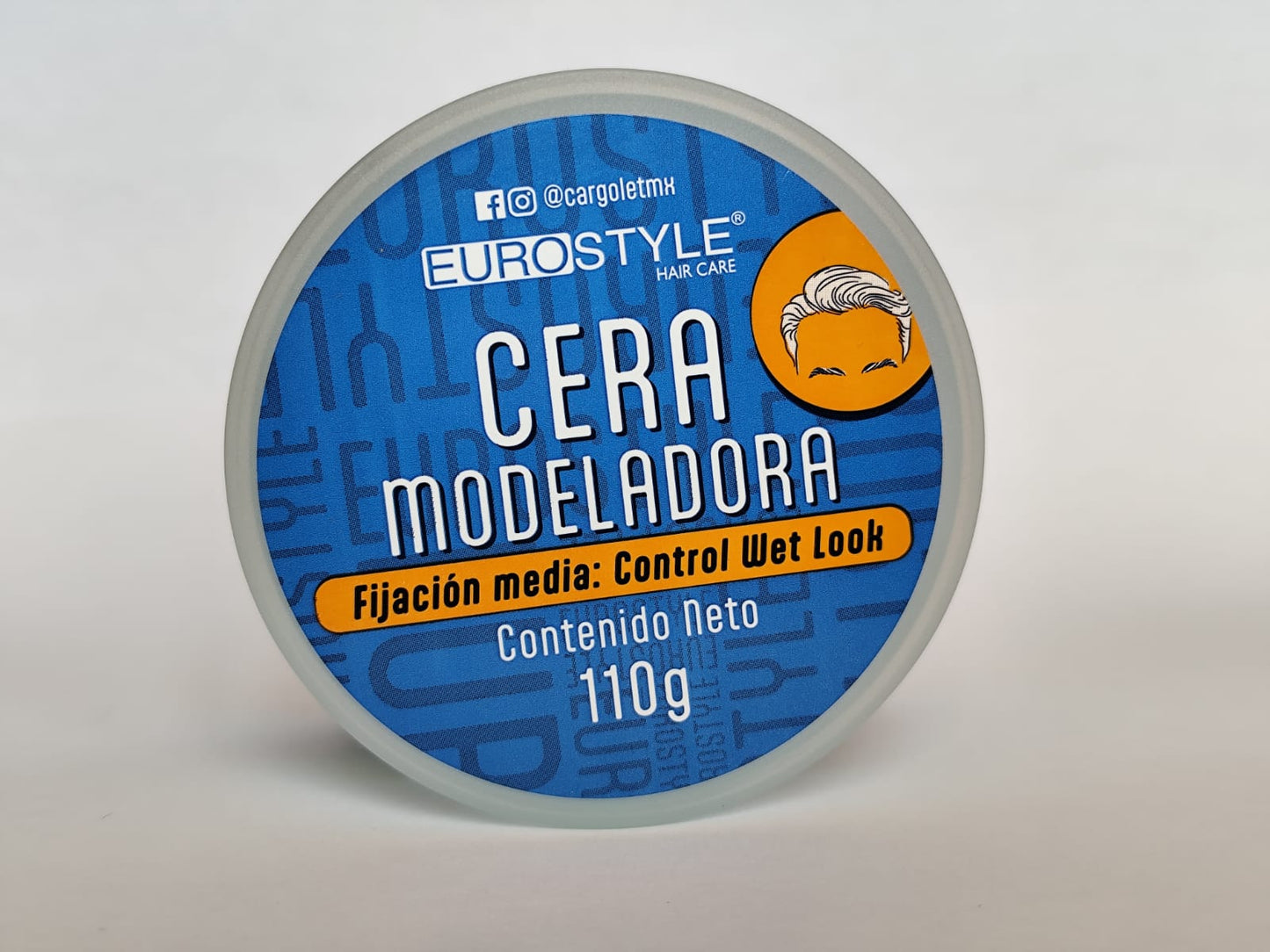 Cera Modeladora Cargolet Eurostyle 110g Fijación media: Control Wet Look