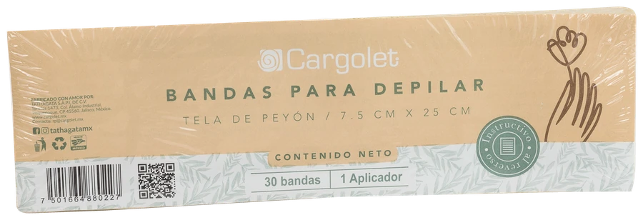 Paquete Cargolet de 30 bandas para depilar y un aplicador