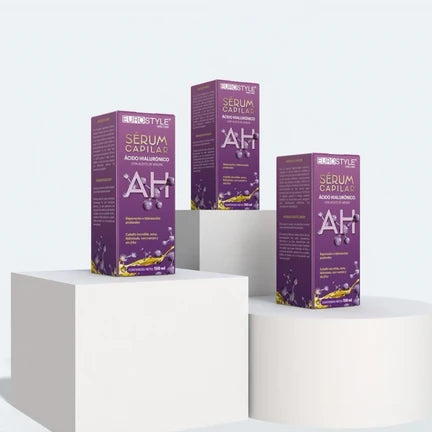 Presentación original de las cajas del Sérum Capilar AH Eurostyle